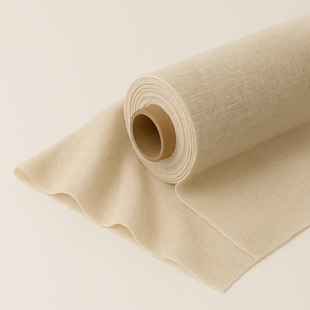 Handwoven Unbleached Silk Noil 120cm wide