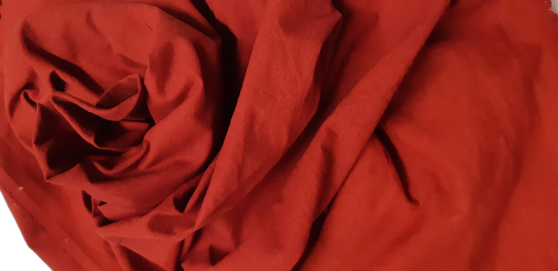 Close-up of a red fabric texture