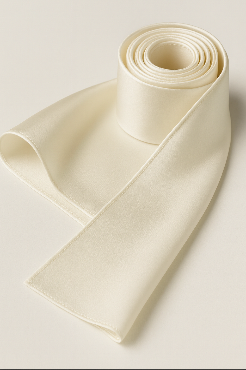 Crepe Satin Silk Ribbon - Hand Rolled Hem - 10cm wide - 12 mommi