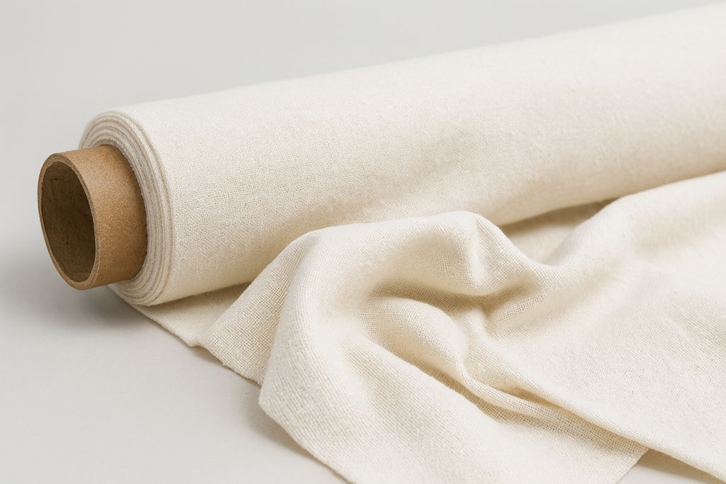 Organic Mulberry Woven Silk Noil  (Oeko Tex)