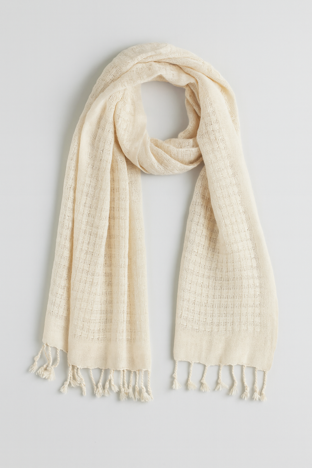 Boxweave Handwoven Cotton and Rayon Shawl 70-200cm