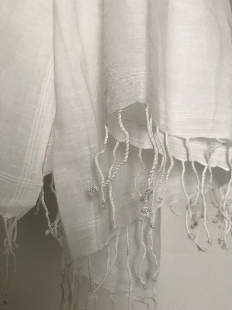 צעיף מוסלין כותנה ארוג ביד עדין במיוחד 70-200cm