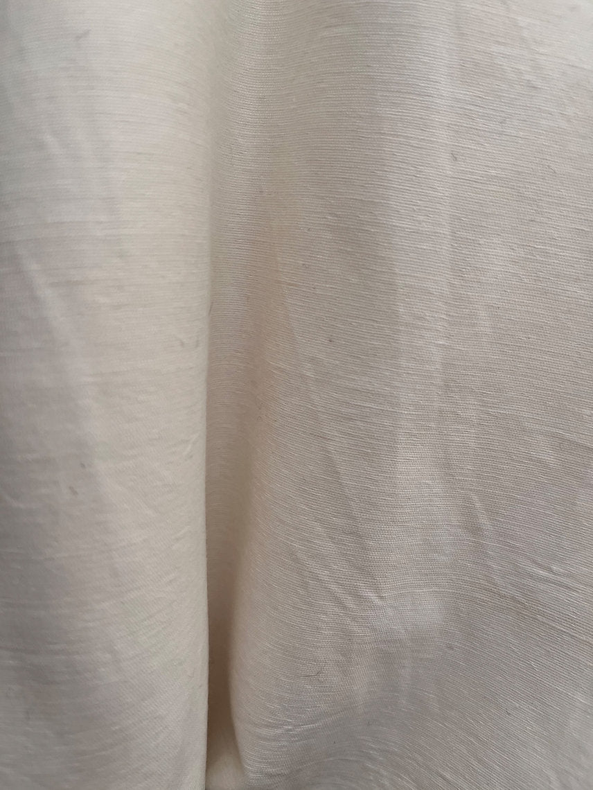 Close-up of a textured beige fabric