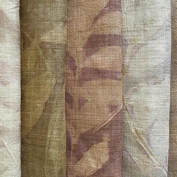 Close-up of a textured fabric with earthy tones
