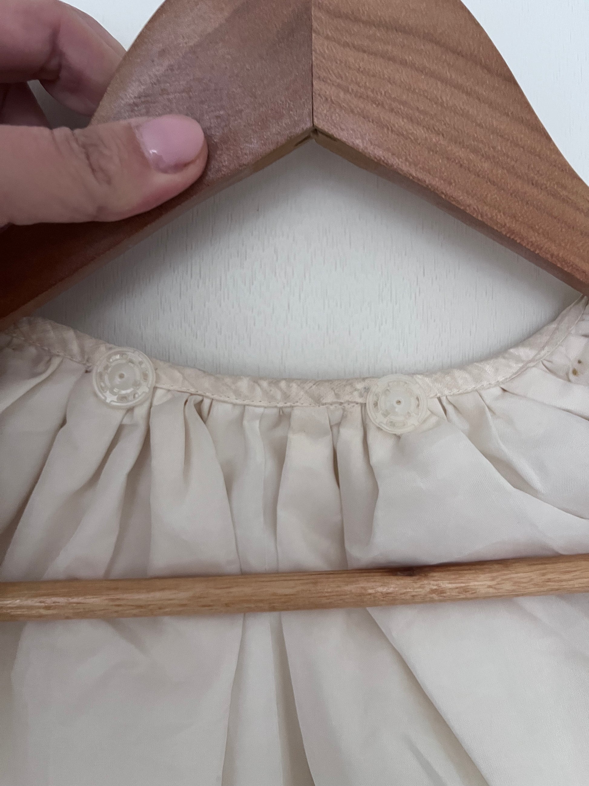 Silk wedding dress train