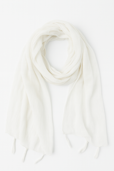 00% Cotton Gauze Shawl – Light Handwoven Cotton – 70 × 200 cm