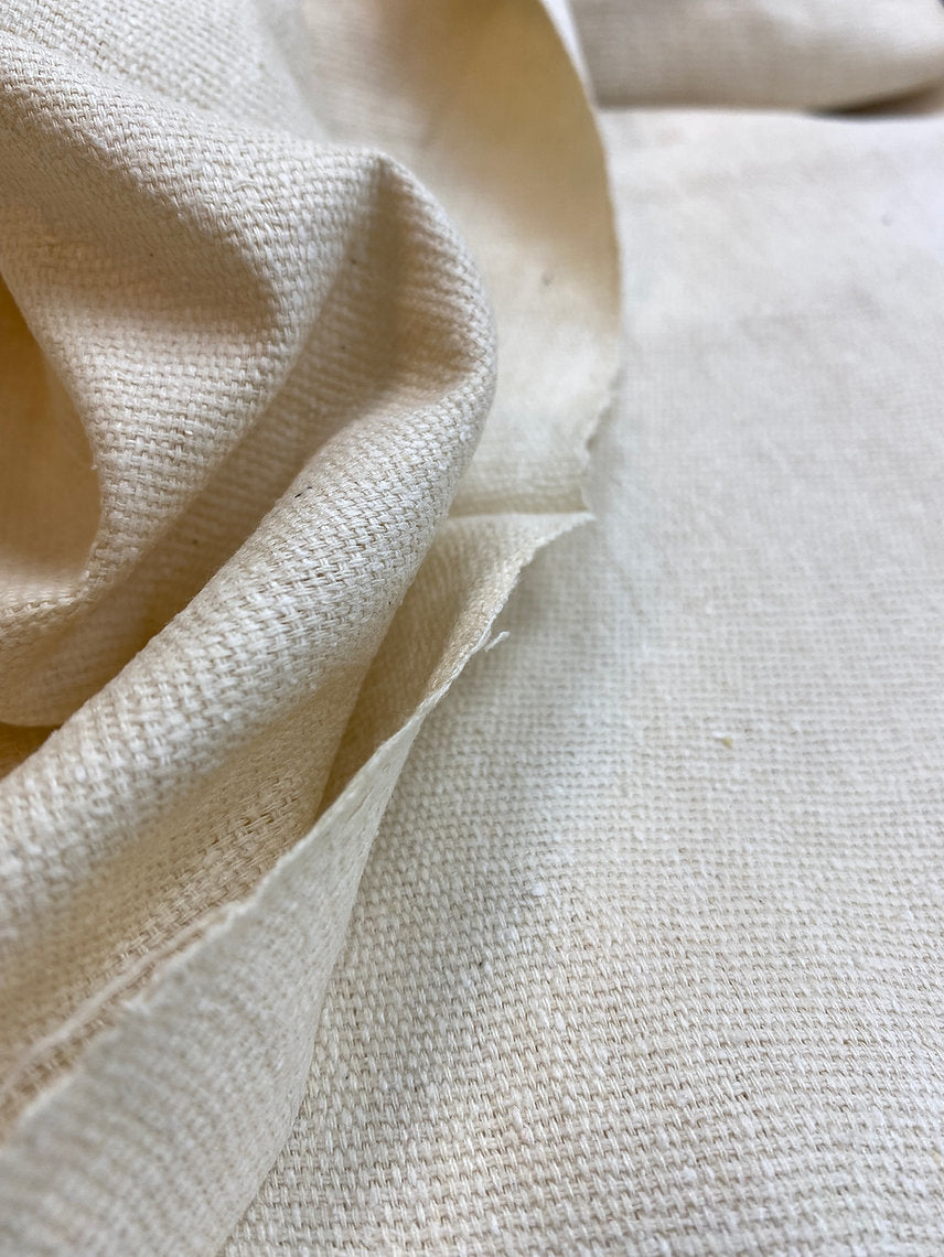 Close-up of beige fabric texture