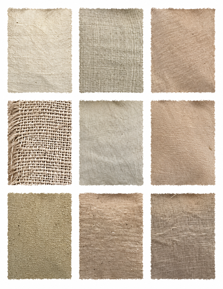 Birch Bark (Betula pendula) fabric samples