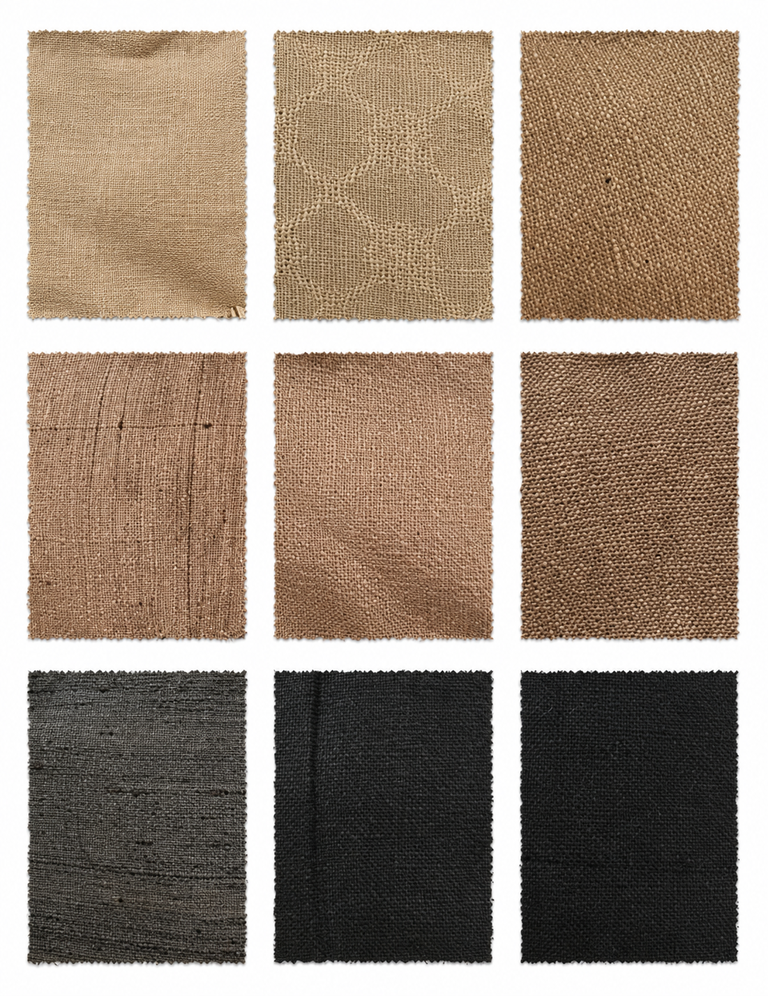 Chestnut Extract (Castanea sativa) fabric samples