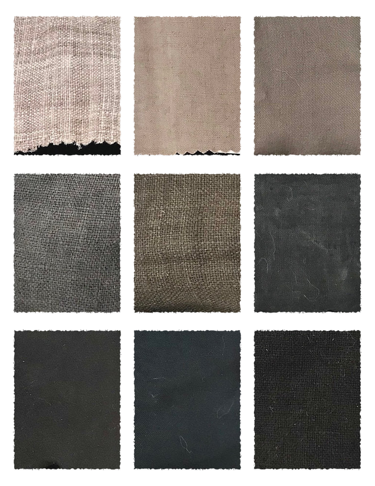 Cutch Extract (Acacia catechu) fabric samples
