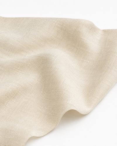 Handgewebter Eri-Seidenstoff - Naturcreme, 115 cm breit