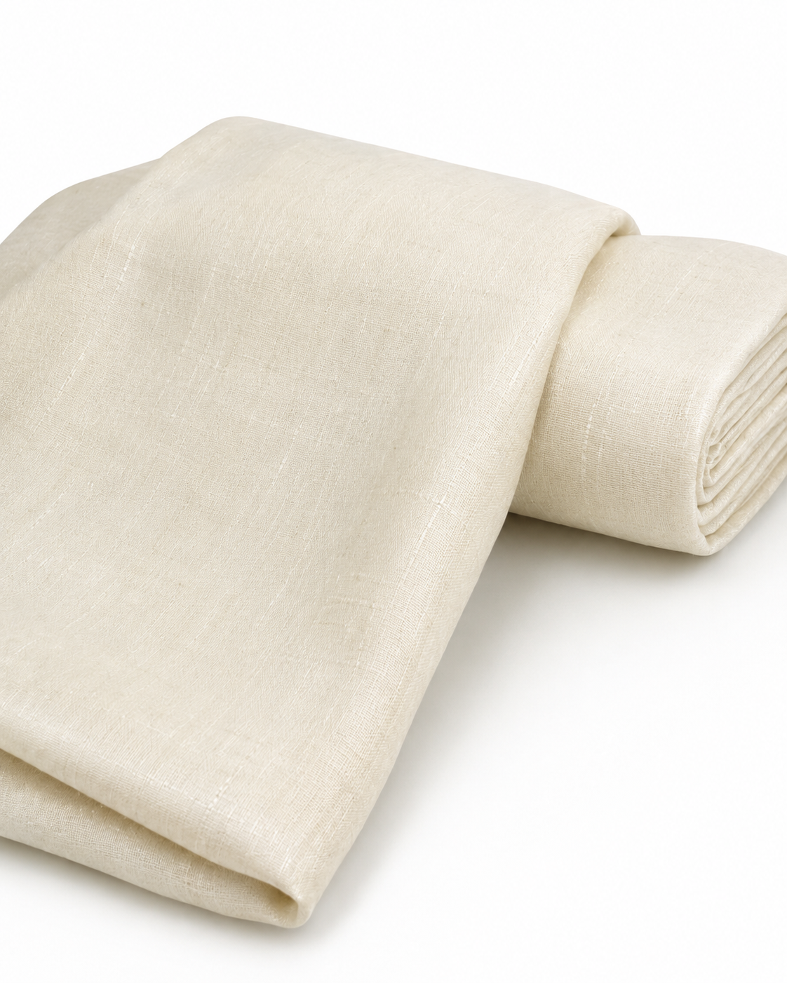 Handwoven Eri Silk Fabric – Natural Cream, 115 cm Wide