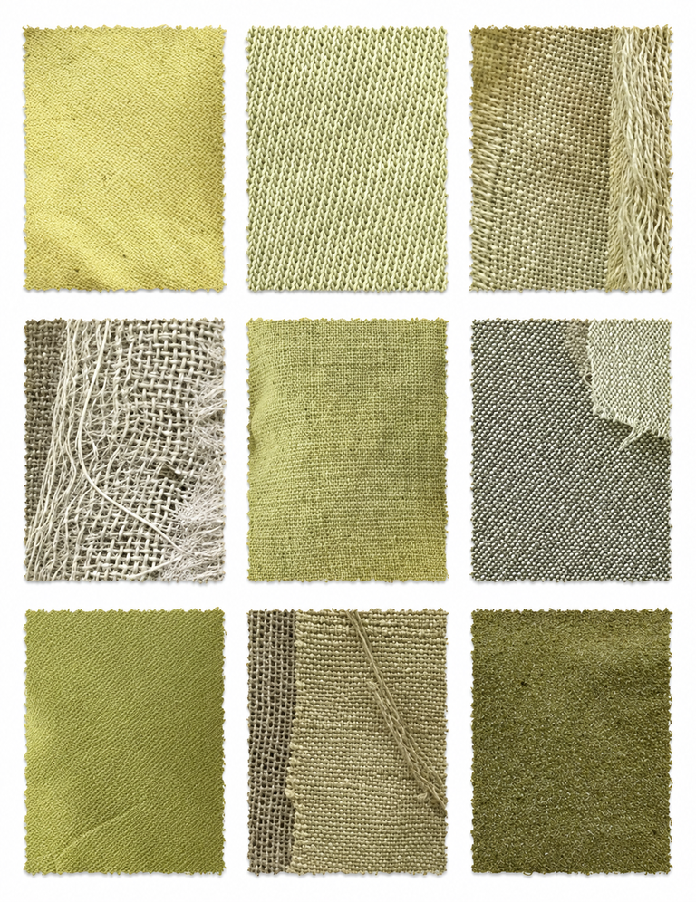 Goldenrod Cut Tops (Solidago virgaurea) fabric samples