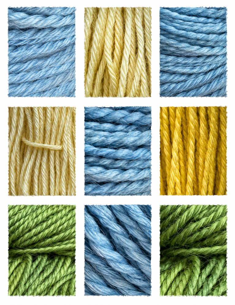Marigold Extract Yellow (Tagetes erecta) fabric samples