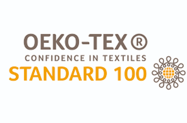 OEKO-TEX Standard 100 logo on a white background