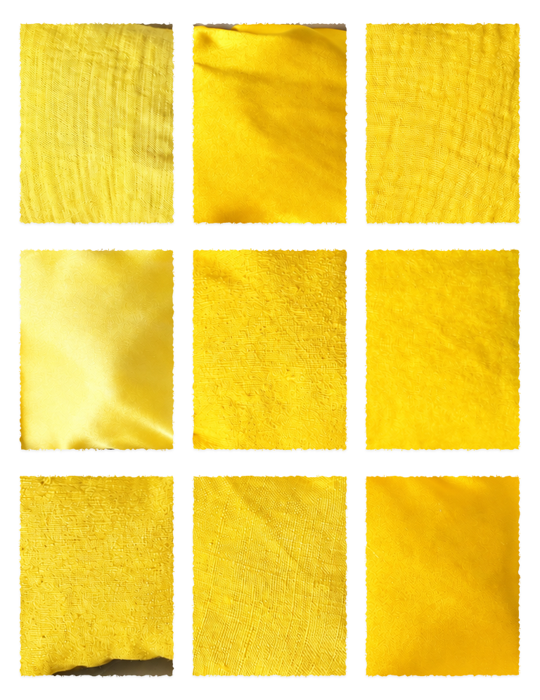 Onion Peel Extract Bright (Allium cepa) fabric samples
