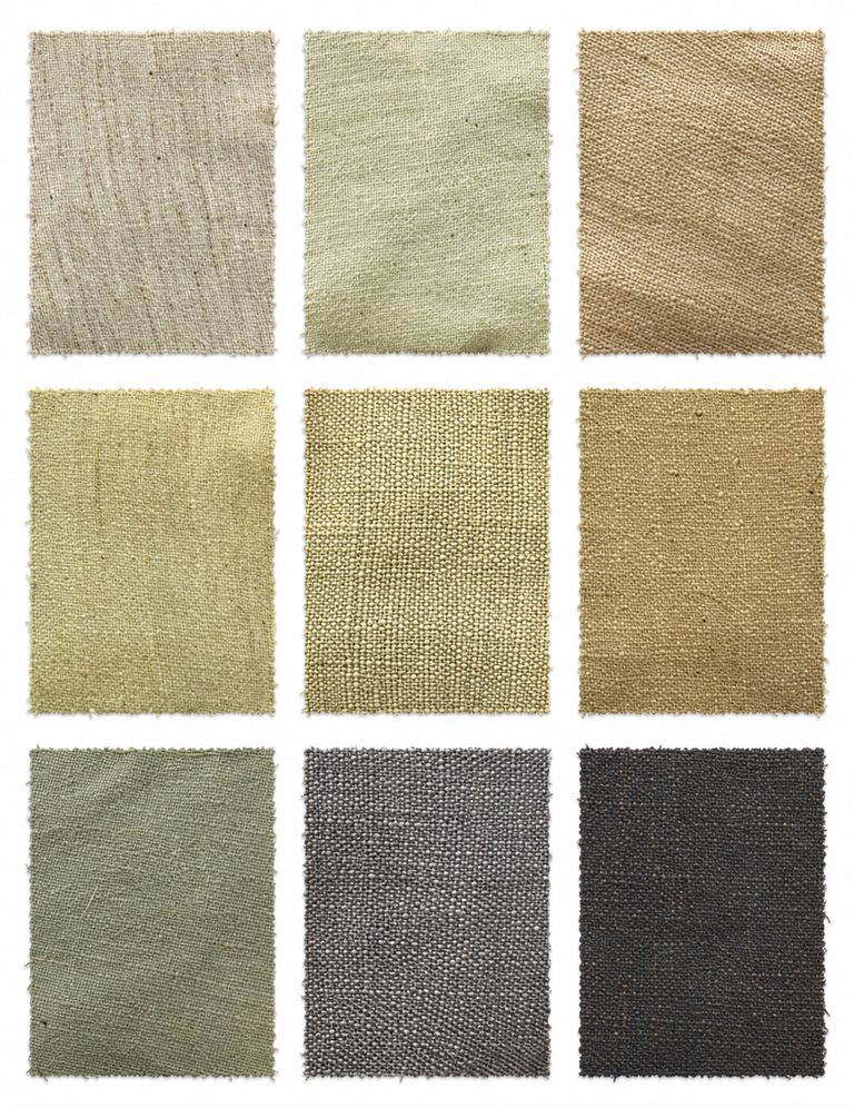 Pomegranate Extract (Punica granatum) fabric samples