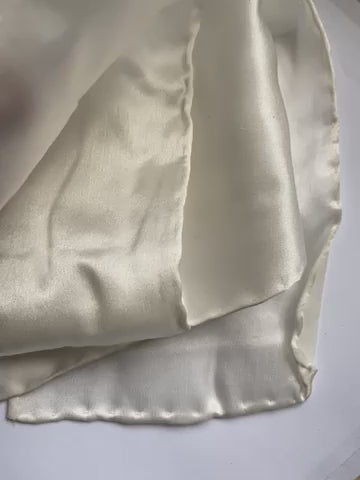 Crepe Satin Silk Ribbon - Hand Rolled Hem - 10cm wide - 12 mommi