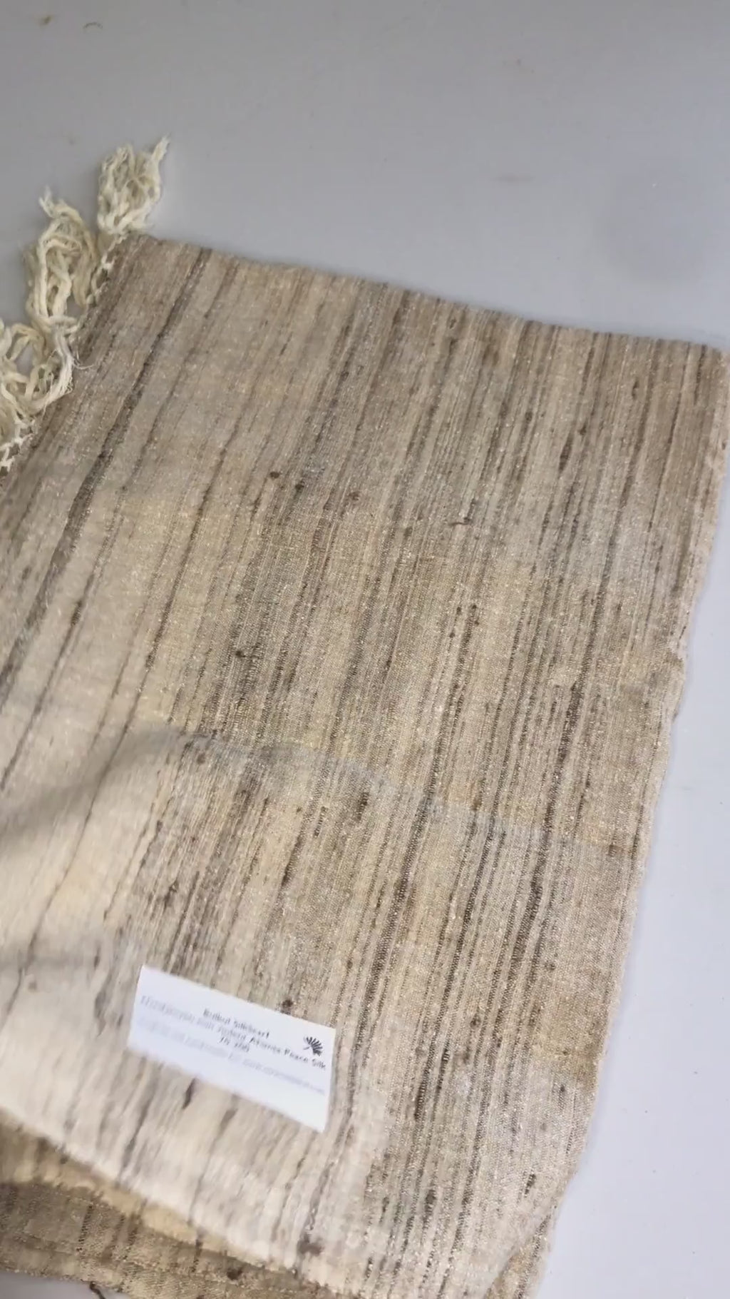 Bulkul Matka Silk Scarf, Handspun - Handwoven Cruelty Free Silk scarf 70-200
