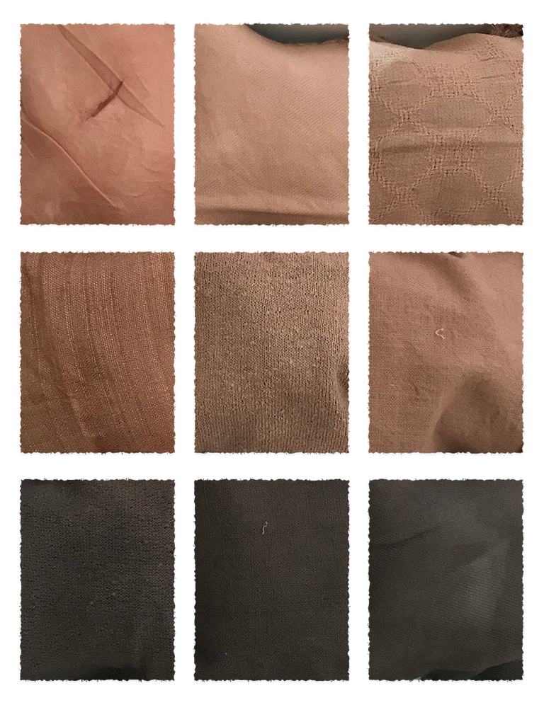 Quebracho Rojo Extract II (Schinopsis lorentzii) fabric samples