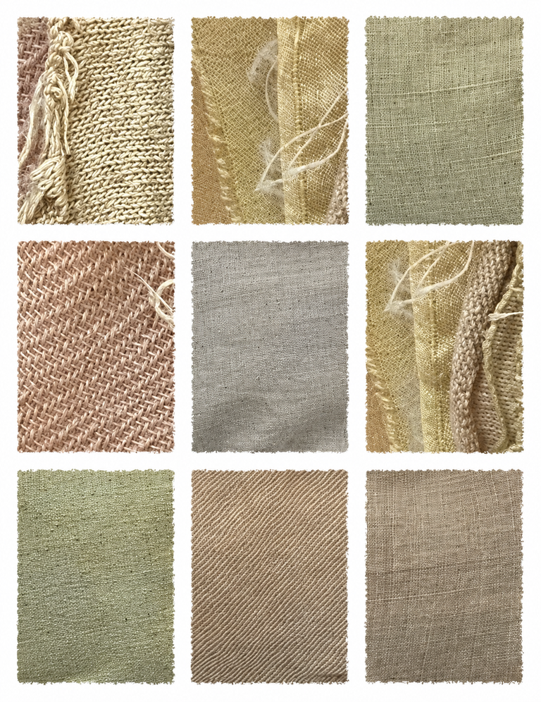 Sorrel Pieces (Rumex acetosa) fabric samples