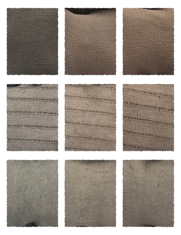 Walnut Hulls Green Powder (Juglans) fabric samples